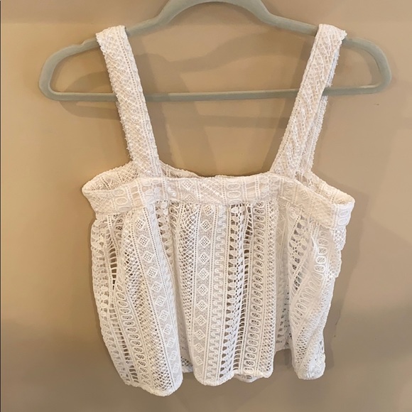 Lilya White Crochet Tank Size Medium - Picture 6 of 7